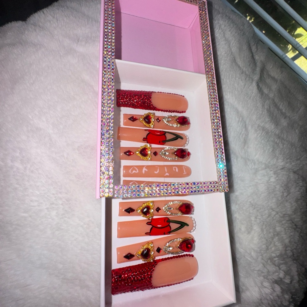10 pcs Handmade press on nails Size L in Box